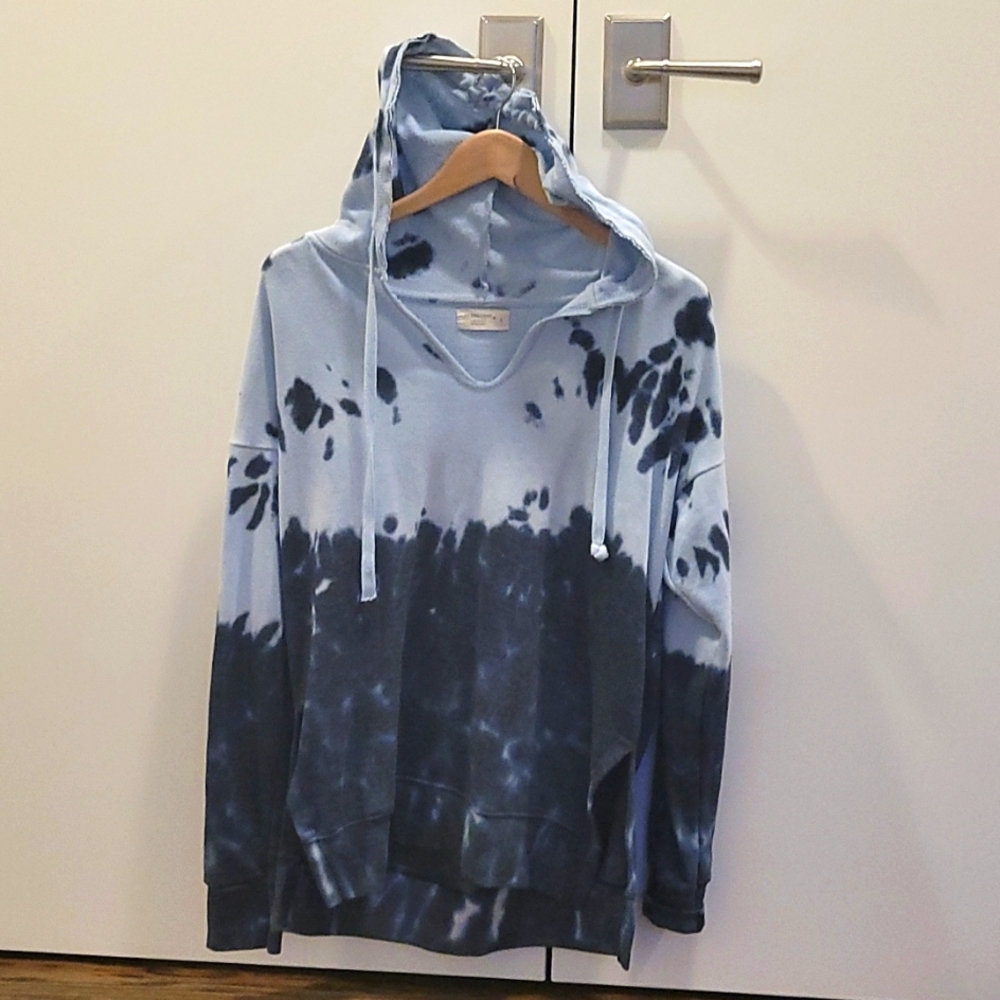 Ocean Drive tie dye dip dye hoodie sweatshirt L